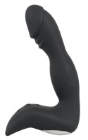 Rebel Stymulator Prostaty Czarny Elastyczny 10 Trybow Wibracji 16,1 cm
