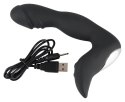 Rebel Stymulator Prostaty Czarny Elastyczny 10 Trybow Wibracji 16,1 cm