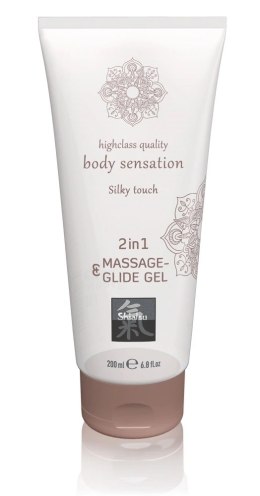 Shiatsu Hot Żel do masażu i nawilżania 200ml bezpieczny z prezerwatywą