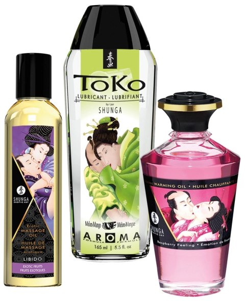 Shunga Secret Set Fruity Kisses - Zestaw Olejkow Masażowych 3-częściowy Shunga Secret Set Fruity Kisses - Zestaw Olejkow Masażowych 3-częściowy