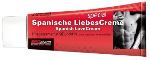 Spanish Lovecream krem pielęgnacyjny 40ml do masażu intymnego Spanish Lovecream krem pielęgnacyjny 40ml do masażu intymnego