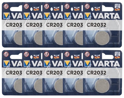 Varta CR2032 10x1 - Bateria litowa do urządzeń elektronicznych Varta CR2032 10x1 - Bateria litowa do urządzeń elektronicznych