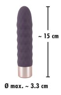 You2Toys Elegant Series Model prążkowany 15cm silikonowy USB fioletowy