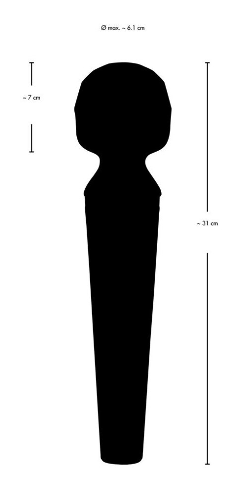 You2Toys Masażer ciała model rożdżka 24 tryby wibracji 31 cm You2Toys Masażer ciała model rożdżka 24 tryby wibracji 31 cm