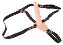 You2Toys Pasek z anatomicznym wibratorem 10 trybow, silikon, czarny