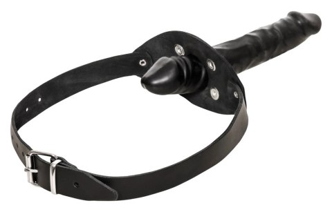 ZADO Double Gag System Skorzany z Paskiem na Głowę Czarny 13 cm ZADO Double Gag System Skorzany z Paskiem na Głowę Czarny 13 cm