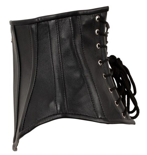 ZADO Gorset Skorzany Bez Biustu Czarny Sznurowany 51 cm ZADO Gorset Skorzany Bez Biustu Czarny Sznurowany 51 cm
