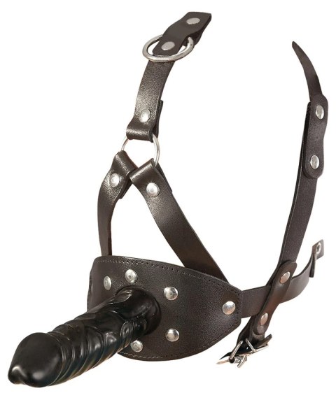ZADO Knebel kulkowy z uprzężą i zewnętrznym elementem 13 cm czarny/czerwony ZADO Knebel kulkowy z uprzężą i zewnętrznym elementem 13 cm czarny/czerwony