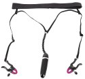 Bad Kitty Model 603510 - Stringi z wibracjami i regulacją, czarne