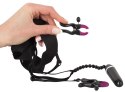 Bad Kitty Model 603510 - Stringi z wibracjami i regulacją, czarne