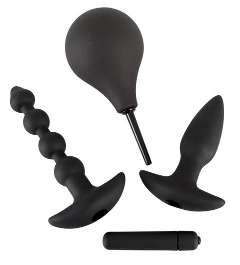 Black Velvets 4-elementowy zestaw intymny silikonowy czarny Black Velvets 4-elementowy zestaw intymny silikonowy czarny
