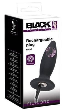 Black Velvets Stożkowy Korek Wibracyjny S 11cm czarny silikonowy