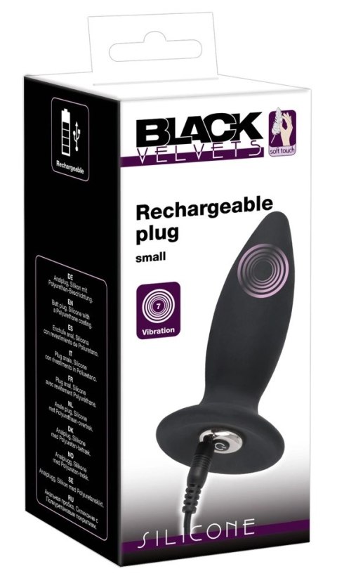 Black Velvets Stożkowy Korek Wibracyjny S 11cm czarny silikonowy Black Velvets Stożkowy Korek Wibracyjny S 11cm czarny silikonowy