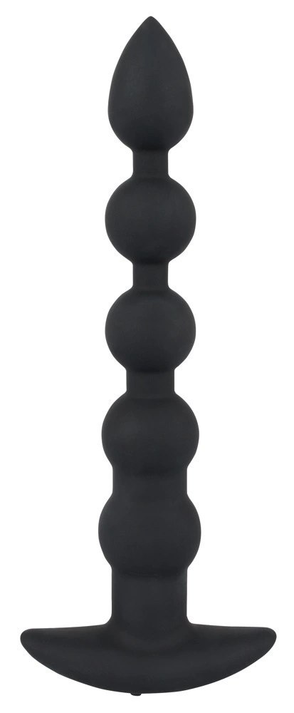 Black Velvets model 60383 - silikonowy korek analny z wibracją, czarny Black Velvets model 60383 - silikonowy korek analny z wibracją, czarny