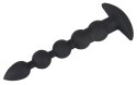 Black Velvets model 60383 - silikonowy korek analny z wibracją, czarny