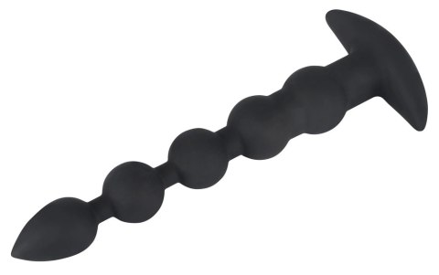 Black Velvets model 60383 - silikonowy korek analny z wibracją, czarny Black Velvets model 60383 - silikonowy korek analny z wibracją, czarny