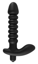 Black Velvets model z wypustkami - czarny, 17 cm, silikonowy