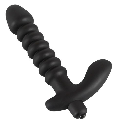 Black Velvets model z wypustkami - czarny, 17 cm, silikonowy Black Velvets model z wypustkami - czarny, 17 cm, silikonowy