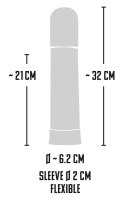 Mr Boner Automatyczna Pompa Treningowa USB 32cm Skala Pomiarowa