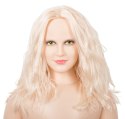 NMC Lucy Siedząca lalka dmuchana blond, wyjmowany wkład anatomiczny 132cm