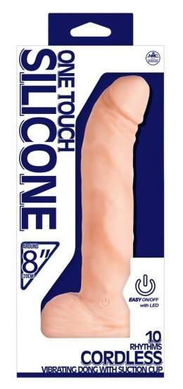 NMC Real Vibe Curved - wibrator silikonowy 22 cm, realistyczna tekstura