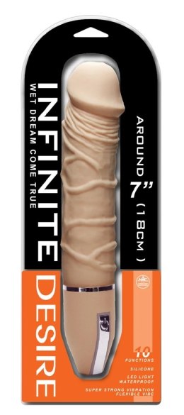 NMC Vibrating Model 26cm Natural Skin Tone - 10 Trybow, Silikon