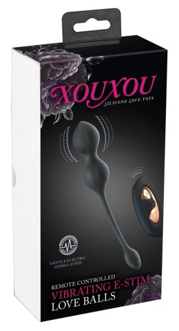 XOUXOU RC E-Stim Love Balls kulki z elektrostymulacją i pilotem, silikon