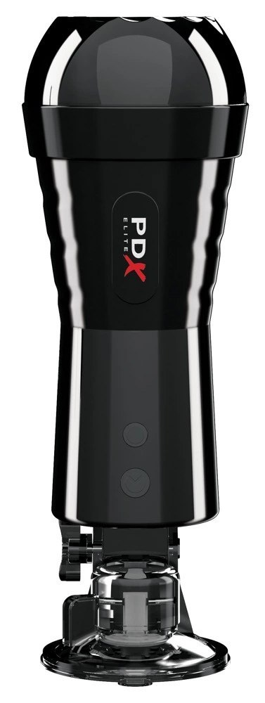 PDX Elite Intymny System Automatyczny Skora/Czarny 21cm USB PDX Elite Intymny System Automatyczny Skora/Czarny 21cm USB