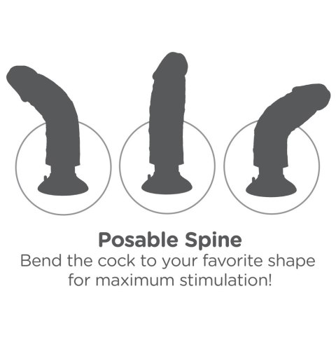 Pipedream King Cock 18 cm Jasny Model z Przyssawką i Jądrami Pipedream King Cock 18 cm Jasny Model z Przyssawką i Jądrami