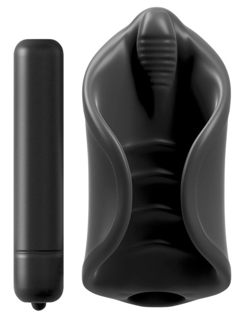 Pipedream PDX Elite Flexible Black Sleeve z Wibracją, 8 cm Pipedream PDX Elite Flexible Black Sleeve z Wibracją, 8 cm