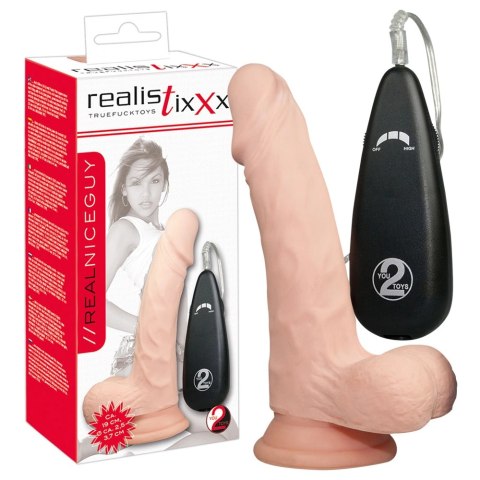 Realistixxx Model Naturalny z Pilotem i Podstawą 18cm TPE Realistixxx Model Naturalny z Pilotem i Podstawą 18cm TPE