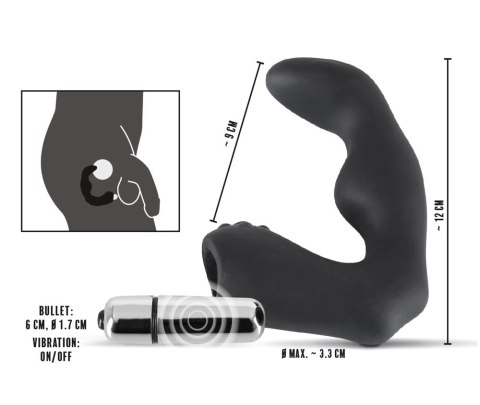 Rebel L-Shape Czarny - Wibrująca Maszyna Intymna do Masażu Prostaty Rebel L-Shape Czarny - Wibrująca Maszyna Intymna do Masażu Prostaty
