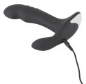 Rebel Plug Pro - Czarny model z masażerem krocza, 16,6 cm, 3 funkcje