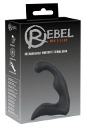 Rebel Prostaty Zakrzywiony Wibrator Czarny 9 Trybow Ładowalny 14,6cm