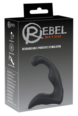 Rebel Prostaty Zakrzywiony Wibrator Czarny 9 Trybow Ładowalny 14,6cm