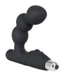 Rebel Zakrzywiony stymulator prostaty kulisty czarny silikonowy 14 cm
