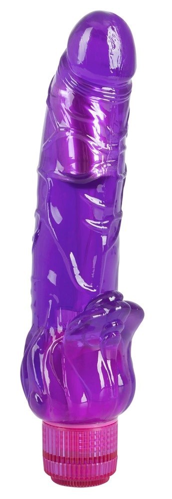 Seven Creations Wibrator Fioletowy TPE 23 cm - Powierzchnia Teksturowana Seven Creations Wibrator Fioletowy TPE 23 cm - Powierzchnia Teksturowana