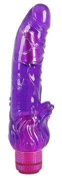 Seven Creations Wibrator Fioletowy TPE 23 cm - Powierzchnia Teksturowana