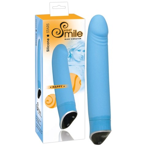Sweet Smile Happy Niebieski Model Zakrzywiony 7 Trybow Wibracji 22cm Sweet Smile Happy Niebieski Model Zakrzywiony 7 Trybow Wibracji 22cm