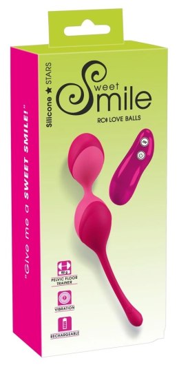 Sweet Smile Kulki Intymne Rożowe 7 Trybow Pilot Bezprzewodowy 21,1cm