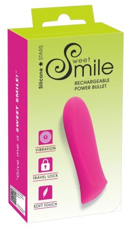 Sweet Smile Miniwibrator 7 Trybow Wibracji Rożowy 8,5 cm USB