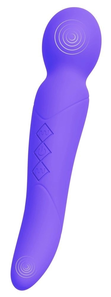 Sweet Smile Wand Violet - Dwustronny masażer 10 trybow, 22 cm Sweet Smile Wand Violet - Dwustronny masażer 10 trybow, 22 cm