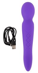 Sweet Smile Wand Violet - Dwustronny masażer 10 trybow, 22 cm