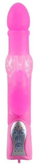 Sweet Smile Wibrator Krolik Ruchome Uszy 26cm Rożowy Silikonowy