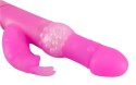 Sweet Smile Wibrator Krolik Ruchome Uszy 26cm Rożowy Silikonowy