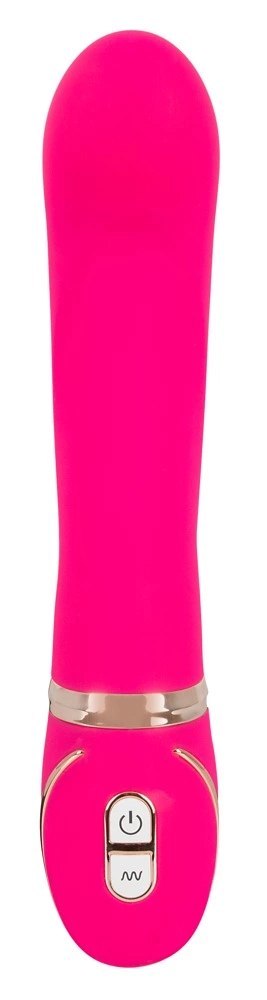Vibe Couture Front Row Pink - Wibrator silikonowy do punktu G, 22 cm Vibe Couture Front Row Pink - Wibrator silikonowy do punktu G, 22 cm