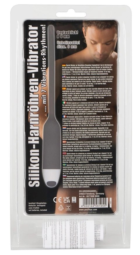 You2Toys Antracytowy wibrator do stymulacji cewki, 19 cm, 7 trybow You2Toys Antracytowy wibrator do stymulacji cewki, 19 cm, 7 trybow