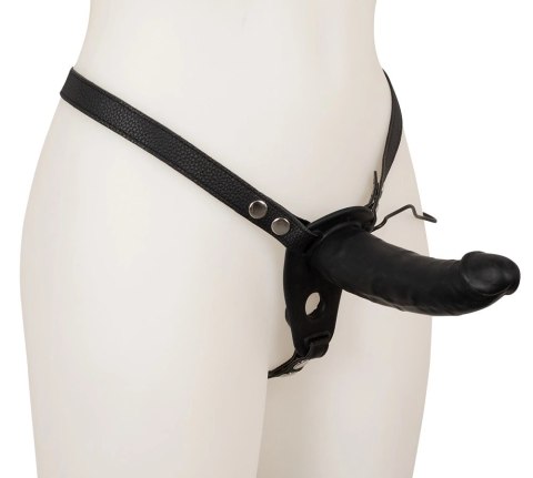 You2Toys Double Strap-On z funkcją wibracji, regulowana uprząż, czarny You2Toys Double Strap-On z funkcją wibracji, regulowana uprząż, czarny