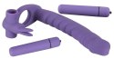 You2Toys Los Analos podwojny wibrator z pierścieniem silikonowy fioletowy