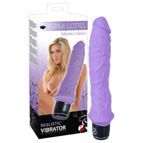 You2Toys Lotus fioletowy wibrator silikonowy 7 trybow 25 cm You2Toys Lotus fioletowy wibrator silikonowy 7 trybow 25 cm